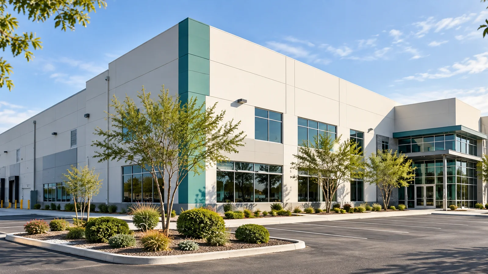 Commercial furniture factory exterior
