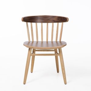 Two-Tone Windsor Style Solid Wood Dining Chair