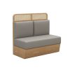 Commercial Grade Cane Back Booth Seating
