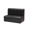 Commercial Grade Black Leatherette Booth Seating