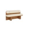 Commercial Wood & Leather Upholstery Bench Seating