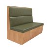 Commercial Grade Wood & Leather Booth Seating