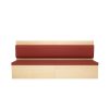 Commercial Wood & Leather Dining Booth Seating