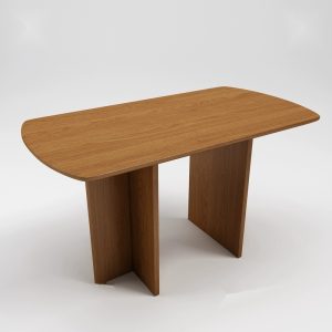 Walnut wood conference table, suitable for hotels, restaurants, and offices
