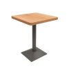 Commercial Grade Wood & Metal Square Dining Table