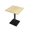 Commercial Grade Wood & Metal Square Table