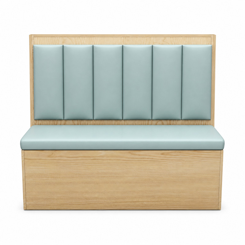 Commercial Grade Wood & Fabric Booth Seating