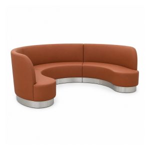 Half-Round Booth Sofa | Commercial KTV & Restaurant Banquette Seating