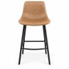 JYX-129 Tan Upholstered Armless Bar Stool