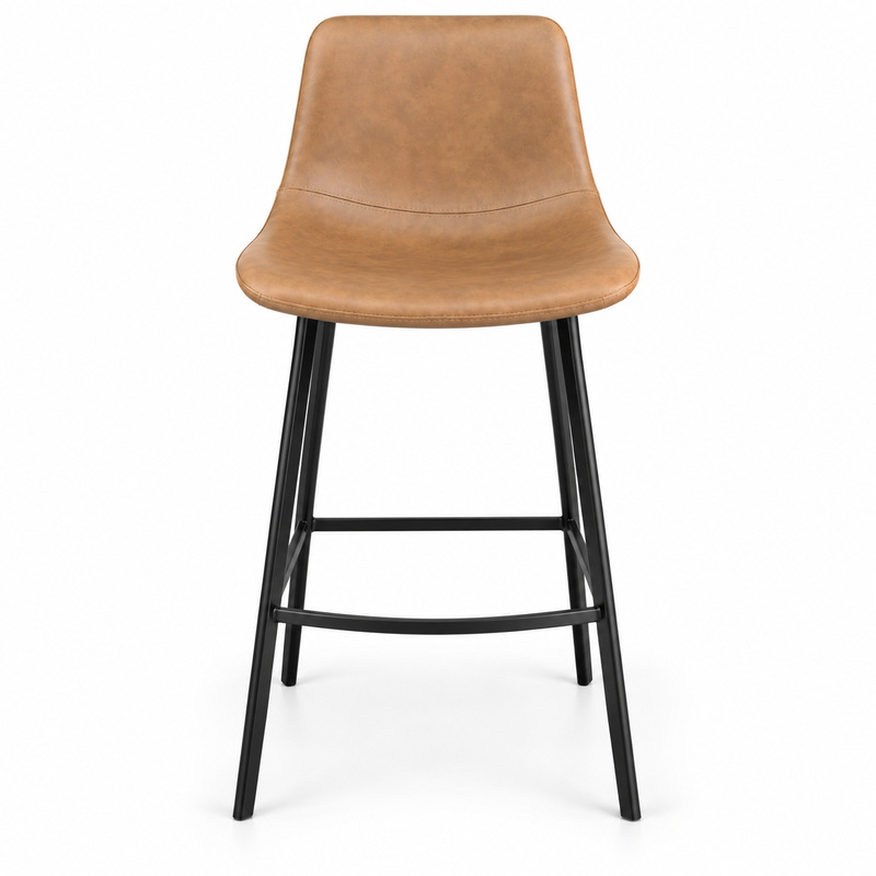 JYX-129 Tan Upholstered Armless Bar Stool