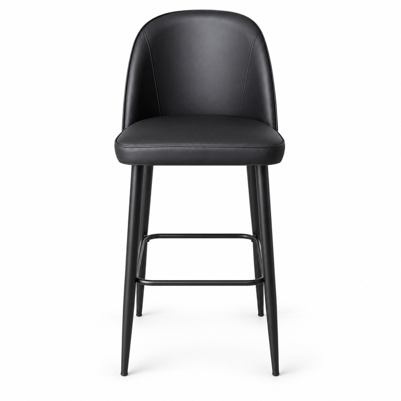 JYX-147 Black Bucket-Back Bar Stool