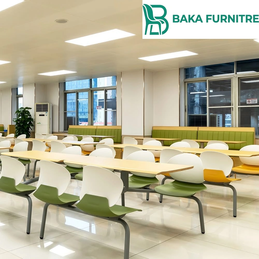 Institutional Cafeteria Seating Case: Beam Seats, Booths and High-Capacity Planning