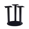 156-706S Flat Steel Plate Three-Post Table Base
