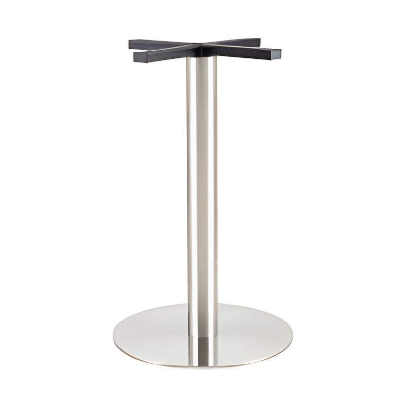 162-215S-2 Stainless Steel-Clad Plate Cross-Bracket Table Base