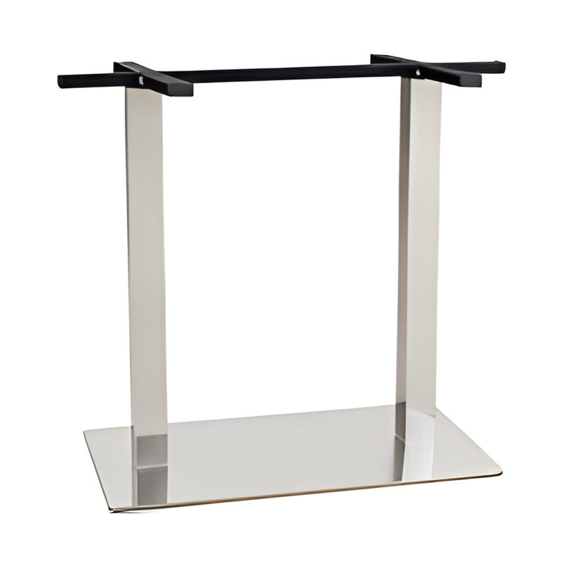162-219S-2 Stainless Steel-Clad Plate Cross-Bracket Table Base