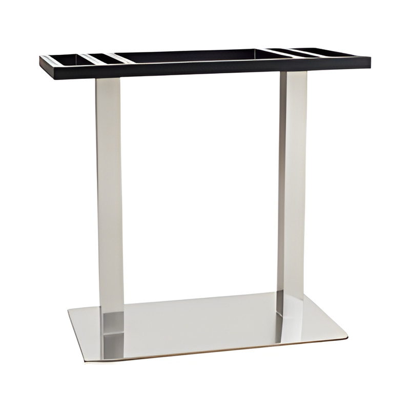 162-219S-3 Stainless Steel-Clad Plate Frame Table Base