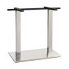 163-722S-2 Stainless Steel-Clad Composite Cross-Bracket Table Base