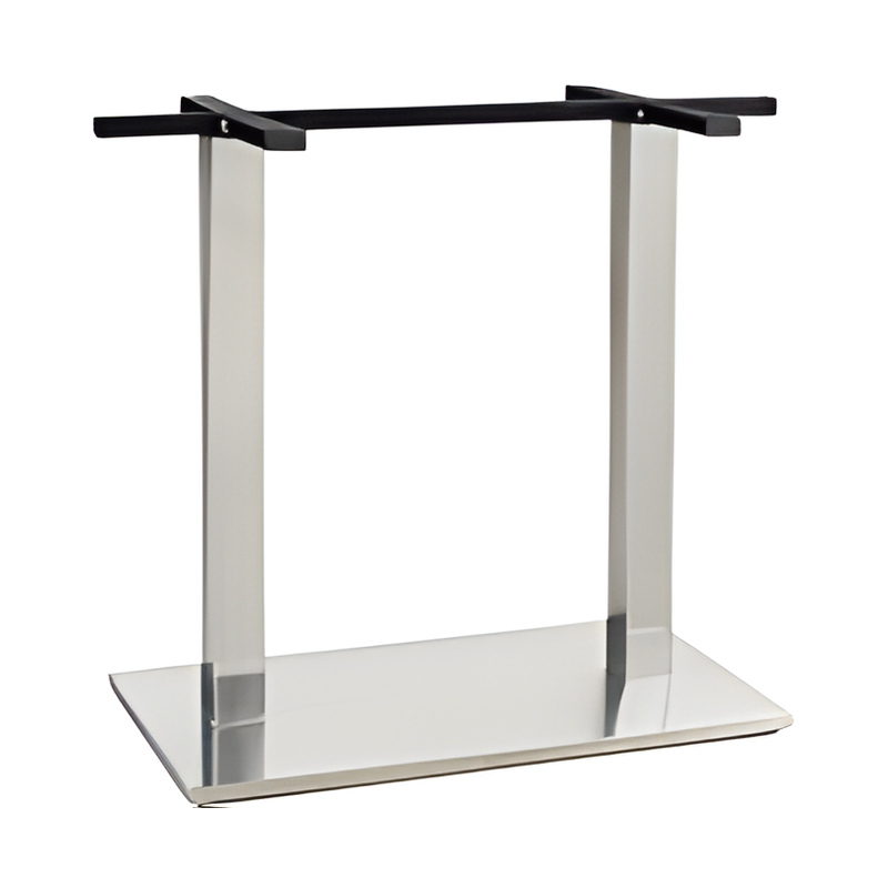 163-722S-2 Stainless Steel-Clad Composite Cross-Bracket Table Base