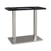 163-722S-3 Stainless Steel-Clad Composite Frame Table Base