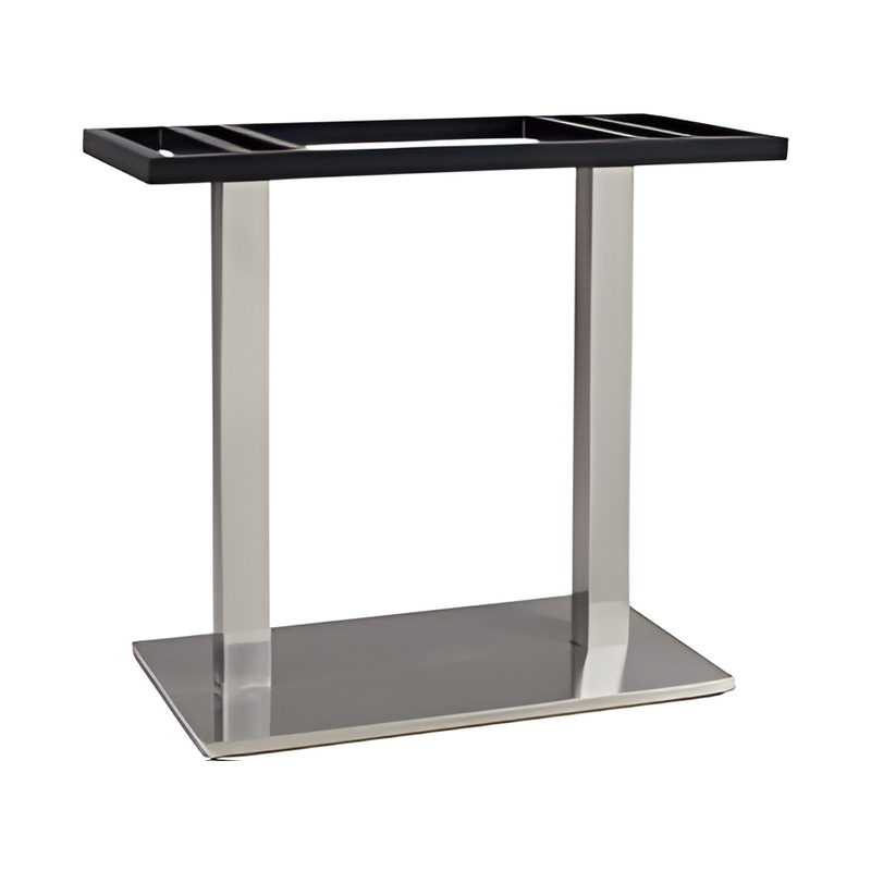 163-722S-3 Stainless Steel-Clad Composite Frame Table Base