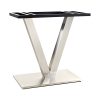 164-577S Stainless Steel-Clad Composite Frame Table Base