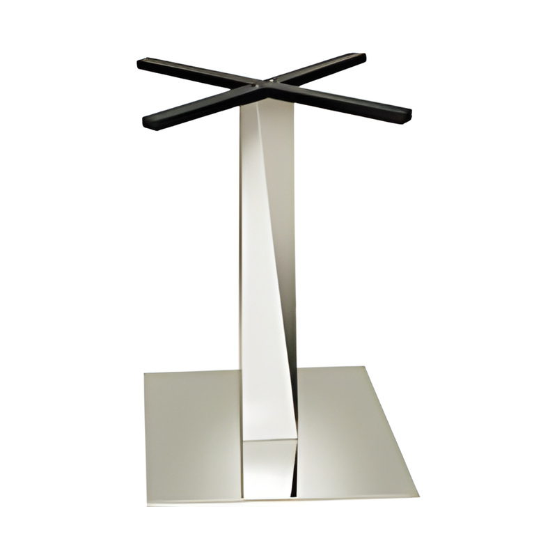 166-843S Stainless Steel-Clad Plate Cross-Bracket Table Base