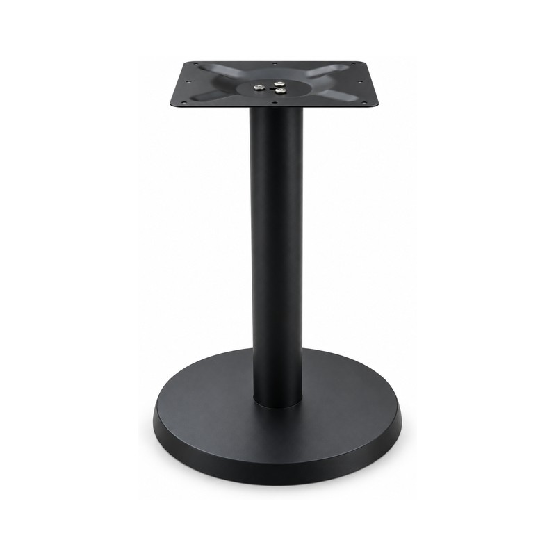 FSX-HW-014 Black Round Commercial Pedestal Table Base