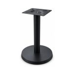 FSX-HW-014 Black Round Commercial Pedestal Table Base right- 45-degree-degree view