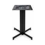 FSX-HW-020 Black Four Prong Bar Height Pedestal Table Base front view