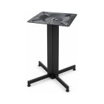 FSX-HW-020 Black Four Prong Bar Height Pedestal Table Base left- 45-degree-degree view