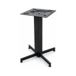FSX-HW-020 Black Four Prong Bar Height Pedestal Table Base right- 45-degree-degree view