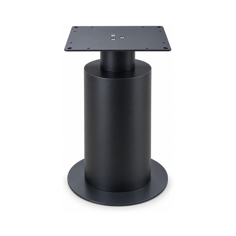 FSX-HW-023 Black Cylindrical Drum Commercial Table Base