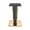 FSX-HW-025 Black and Gold Fluted Geometric Pedestal Table Base