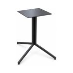FSX-HW-026 Black Three Leg Bar Height Pedestal Table Base left- 45-degree-degree view