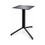 FSX-HW-026 Black Three Leg Bar Height Pedestal Table Base right- 45-degree-degree view