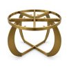FSX-HW-032 Gold Interlocking Loop Designer Round Table Base