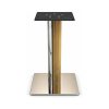 FSX-HW-033 Silver and Gold Fluted Geometric Pedestal Table Base