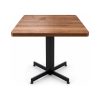 FSX-TB-002 Square Wood Top Commercial Cafe Table with Black Star Base