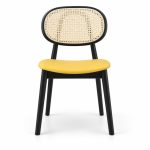 HX-DC-025 Oval Ash Wood and Rattan Chair view 1
