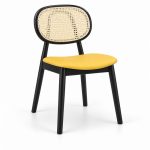 HX-DC-025 Oval Ash Wood and Rattan Chair view 2