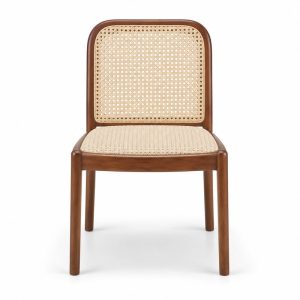 HX-DC-027 白蜡木独峰椅 Commercial Dining Chair front view
