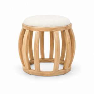 HX-DC-032 白蜡木茶凳 Commercial Dining Chair front view