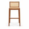 Ash Wood and Rattan Bar Chair
