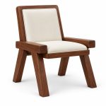 HX-DC-047 Leather Upholstered Mid Century Chair view 2