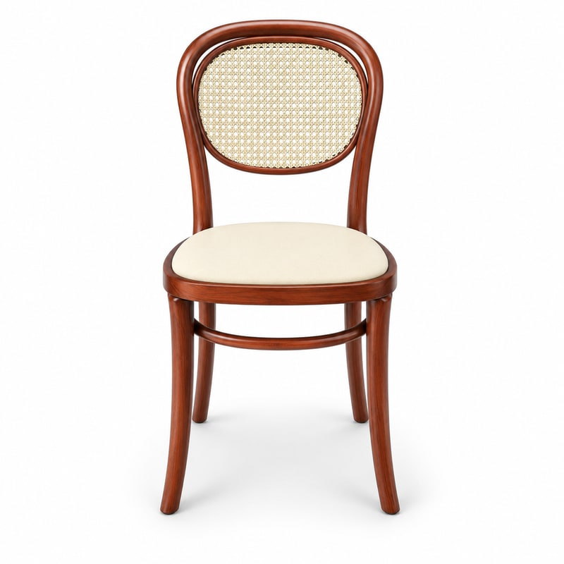 HX-DC-048 Rattan Upholstered Thonet Chair