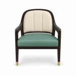 HX-DC-052 Brass Detail Dining Chair view 1