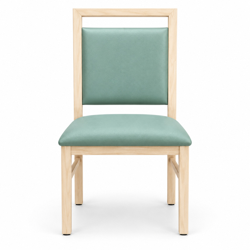 JYX-005 Mint Upholstered Open-Frame Dining Chair