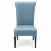 JYX-023 Pale Blue High-Back Upholstered Dining Chair
