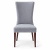 JYX-028 Gray High-Back Upholstered Dining Chair