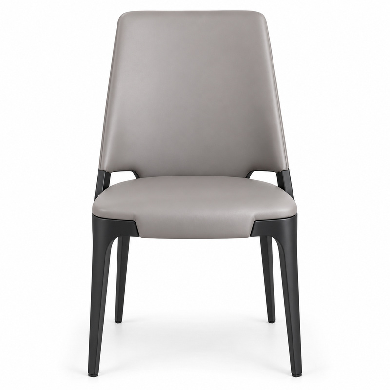 JYX-029 Gray Open-Arm Upholstered Dining Chair